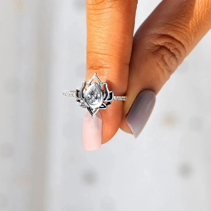 “Let It Go & Begin Again” Lotus Ring