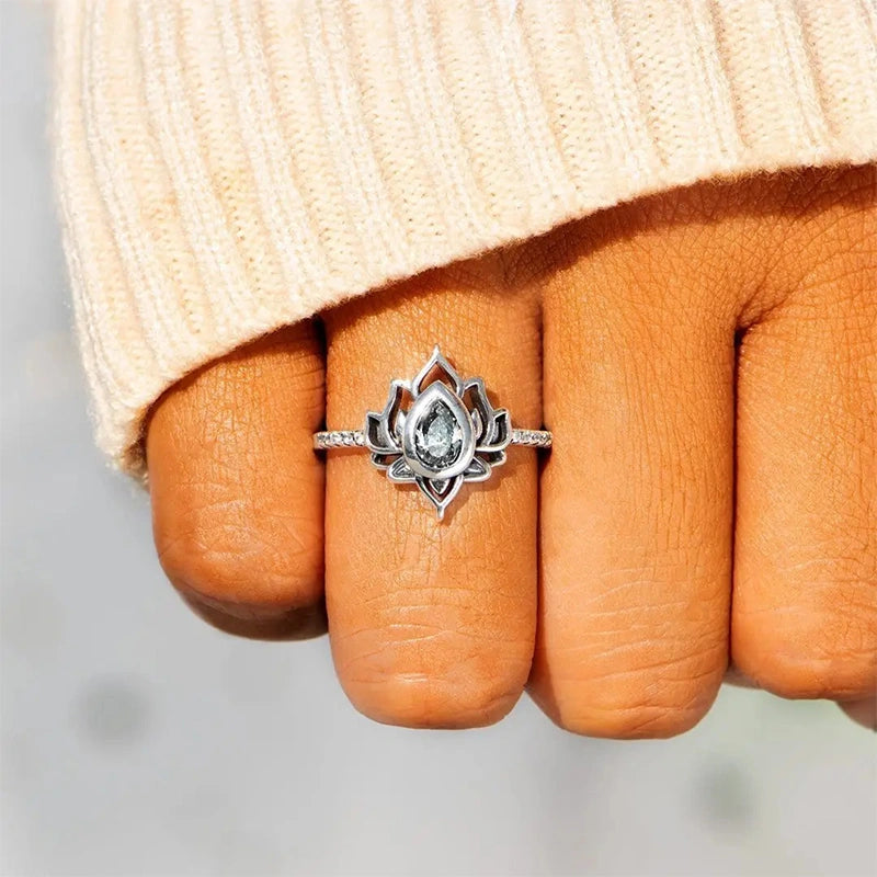 “Let It Go & Begin Again” Lotus Ring