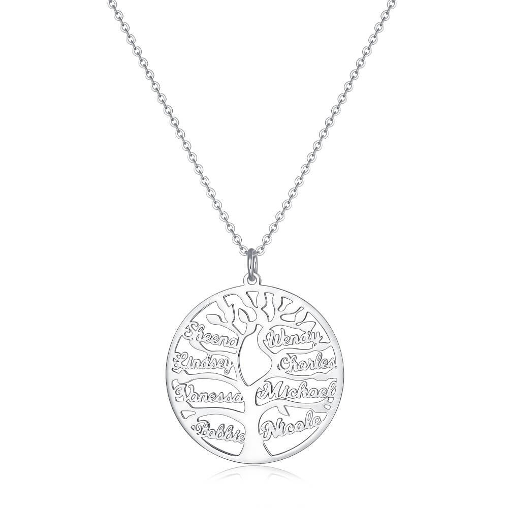 Personalized Family Tree Name Necklace