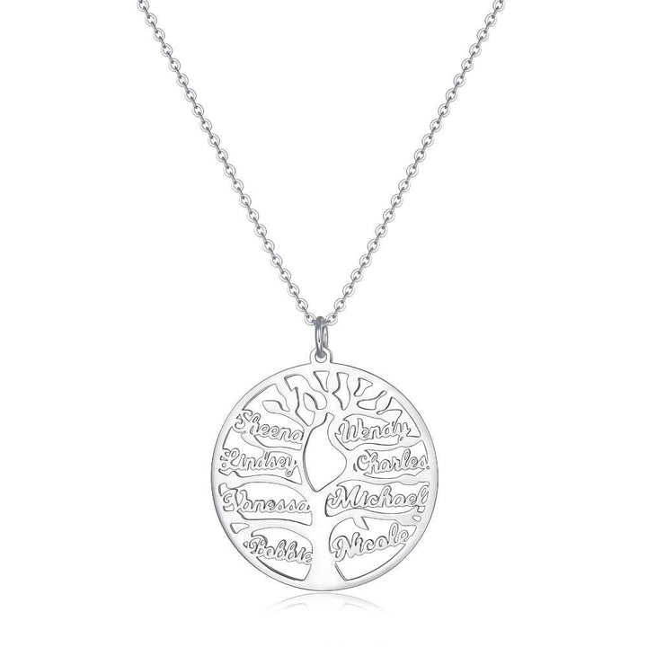 Personalized Family Tree Name Necklace