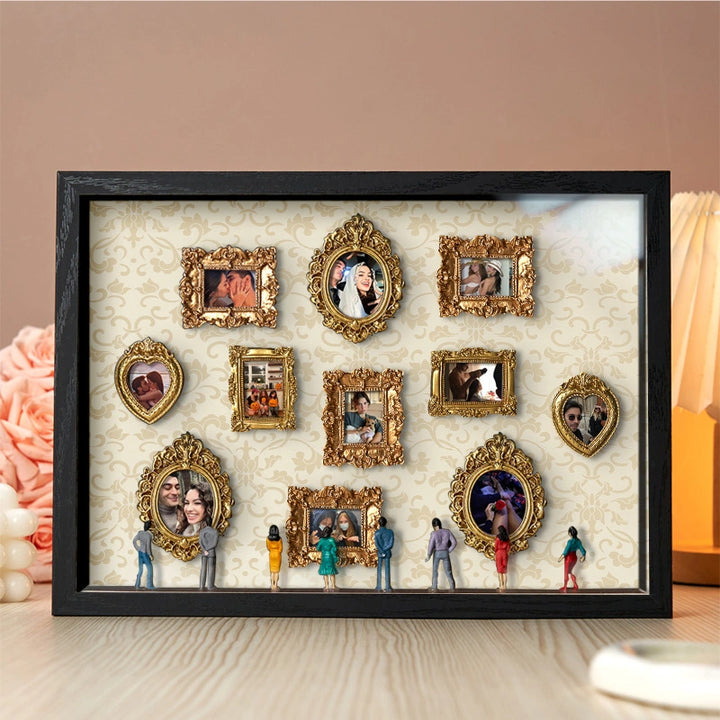 Museum of Us Frame – Personalized Couples Shadow Box Gift for Anniversary & Valentine’s Day