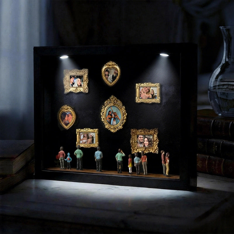 Museum of Us Frame – Personalized Couples Shadow Box Gift for Anniversary & Valentine’s Day