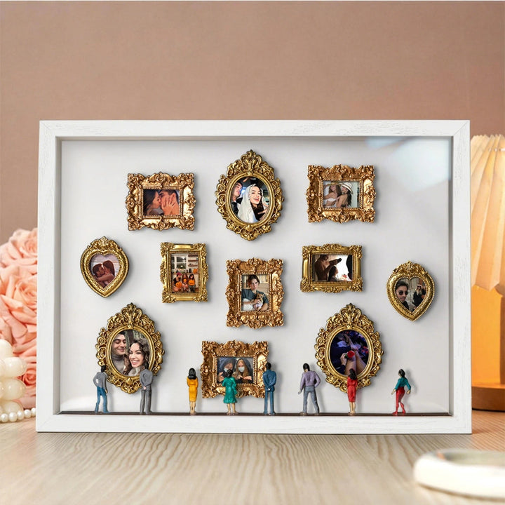 Museum of Us Frame – Personalized Couples Shadow Box Gift for Anniversary & Valentine’s Day
