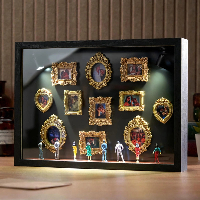 Museum of Us Frame – Personalized Couples Shadow Box Gift for Anniversary & Valentine’s Day