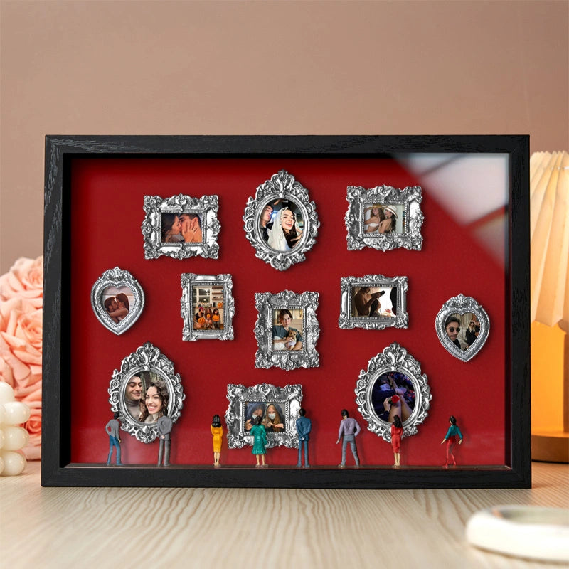 Museum of Us Frame – Personalized Couples Shadow Box Gift for Anniversary & Valentine’s Day
