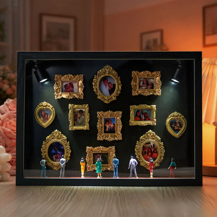 Museum of Us Frame – Personalized Couples Shadow Box Gift for Anniversary & Valentine’s Day