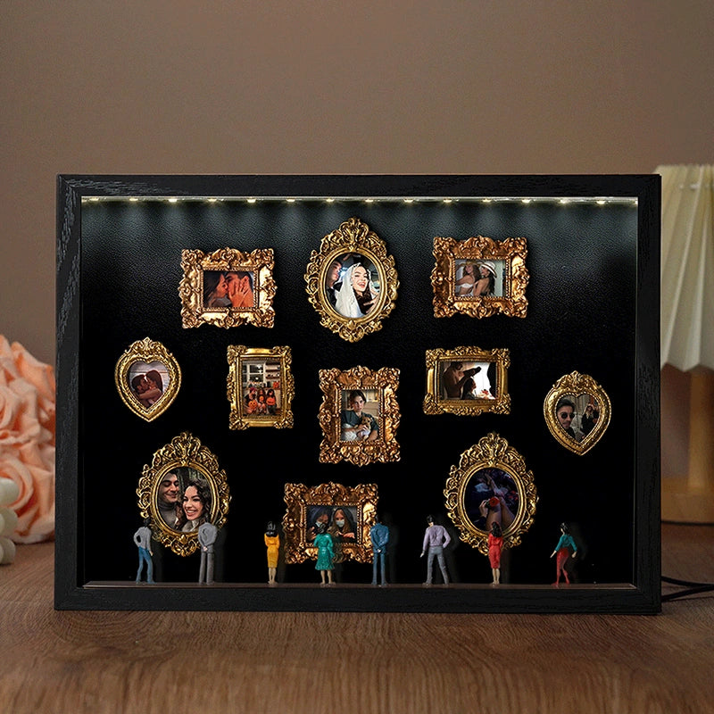 Museum of Us Frame – Personalized Couples Shadow Box Gift for Anniversary & Valentine’s Day