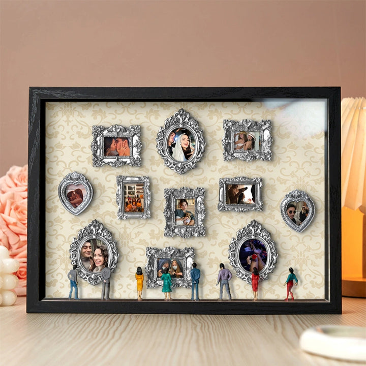 Museum of Us Frame – Personalized Couples Shadow Box Gift for Anniversary & Valentine’s Day