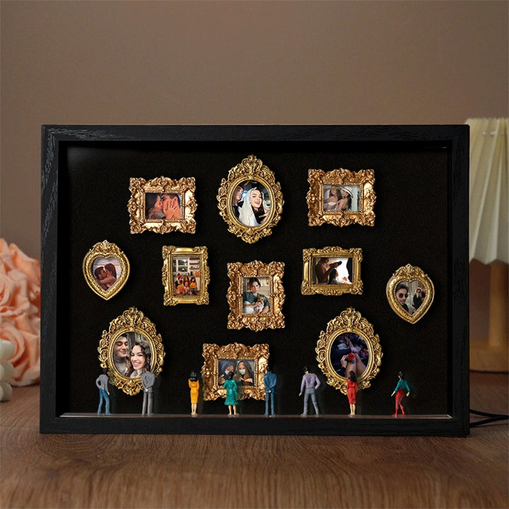 Museum of Us Frame – Personalized Couples Shadow Box Gift for Anniversary & Valentine’s Day
