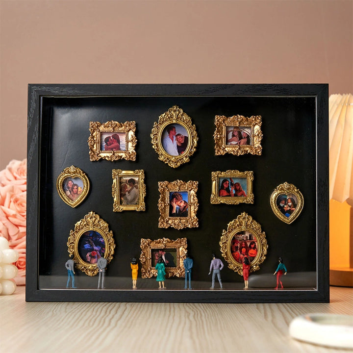 Museum of Us Frame – Personalized Couples Shadow Box Gift for Anniversary & Valentine’s Day