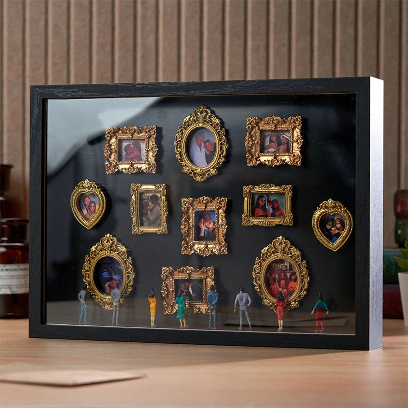 Museum of Us Frame – Personalized Couples Shadow Box Gift for Anniversary & Valentine’s Day