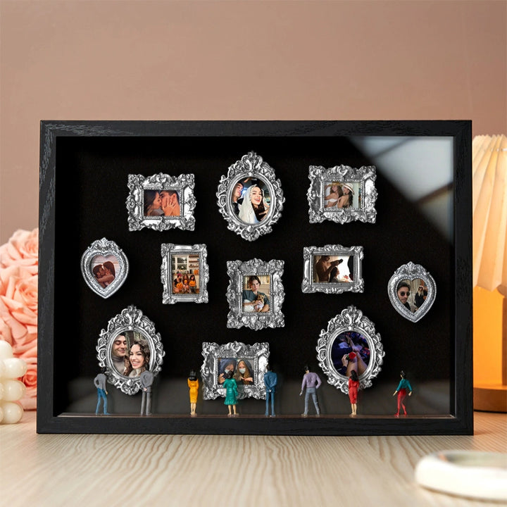 Museum of Us Frame – Personalized Couples Shadow Box Gift for Anniversary & Valentine’s Day