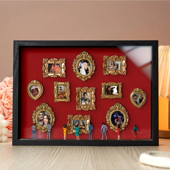 Museum of Us Frame – Personalized Couples Shadow Box Gift for Anniversary & Valentine’s Day