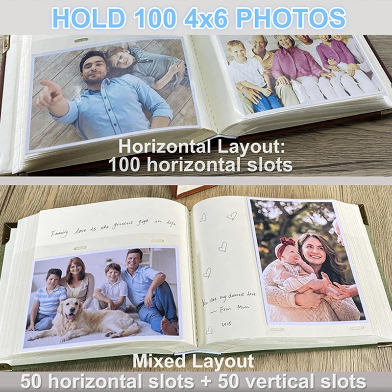 Our Adventure Book Leather Photo Album Scrapbook | Personalized Anniversary Gift for Couples | Custom Wedding Guest Book & Travel Memory Album