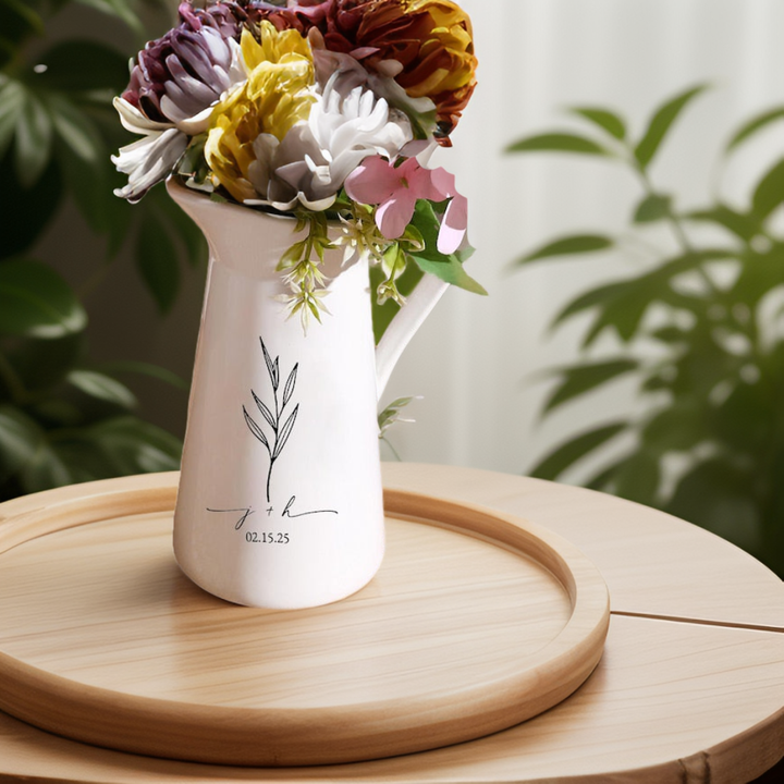 Personalized Engraved Memorial Wedding Vase