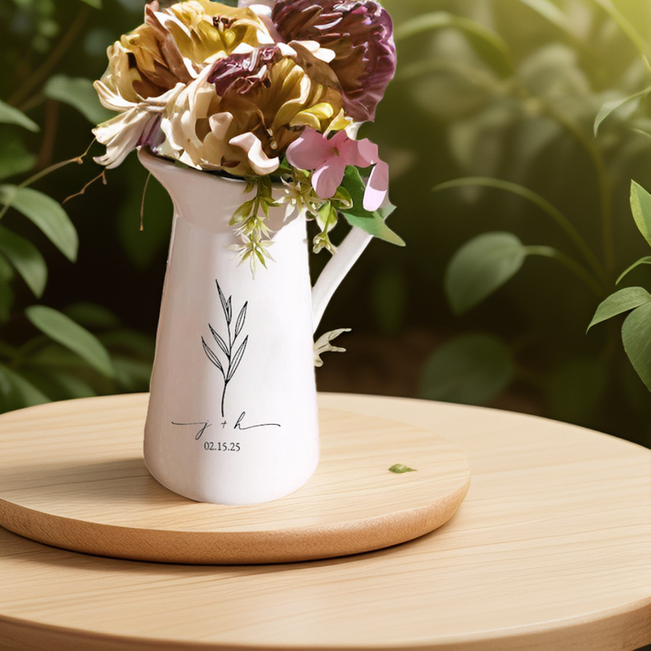 Personalized Engraved Memorial Wedding Vase