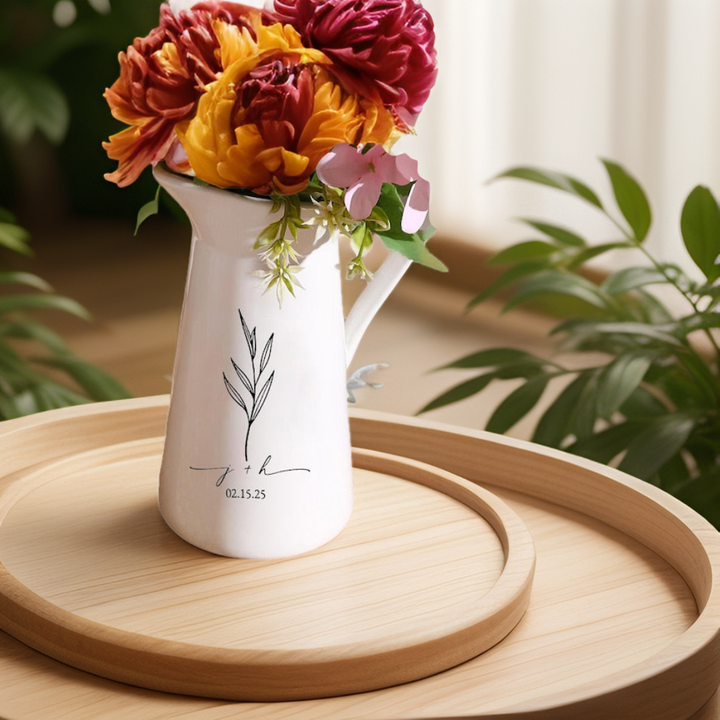 Personalized Engraved Memorial Wedding Vase