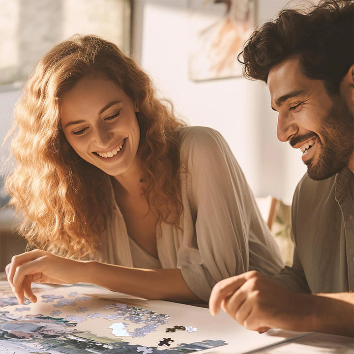 Personalized 2000-Piece Photo Collage Jigsaw Puzzle | Custom Picture Puzzle Gift for Boyfriend, Anniversary, Engagement, Valentine’s Day