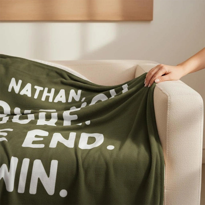 Personalized Anniversary Blanket for Couples – Custom Name Throw, Valentine’s Day Gift for Him or Her