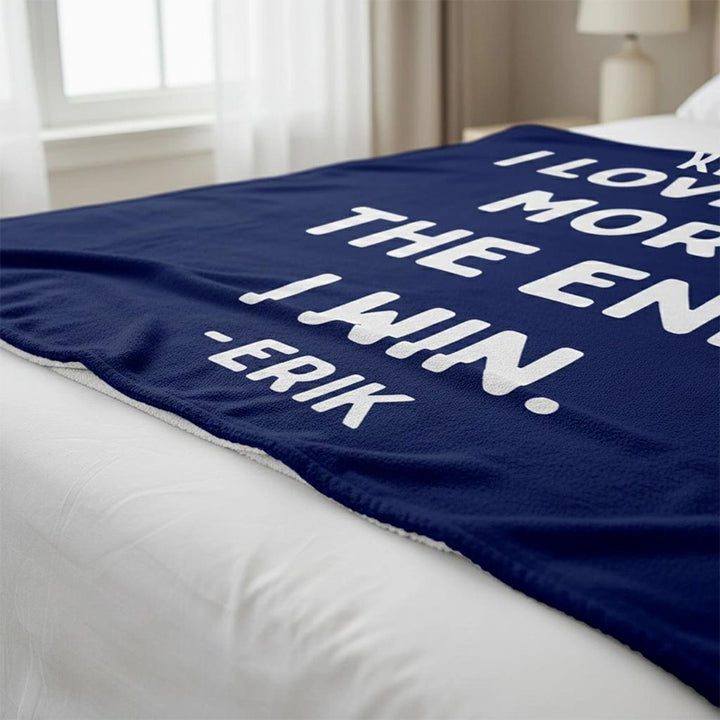 Personalized Anniversary Blanket for Couples – Custom Name Throw, Valentine’s Day Gift for Him or Her