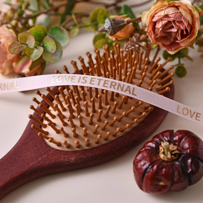 Personalized Bamboo Comb – Custom Engraved Bridesmaid Hair Comb, Bridal Party Gift, Wedding Favors, Wooden Comb with Name for Mom & Her