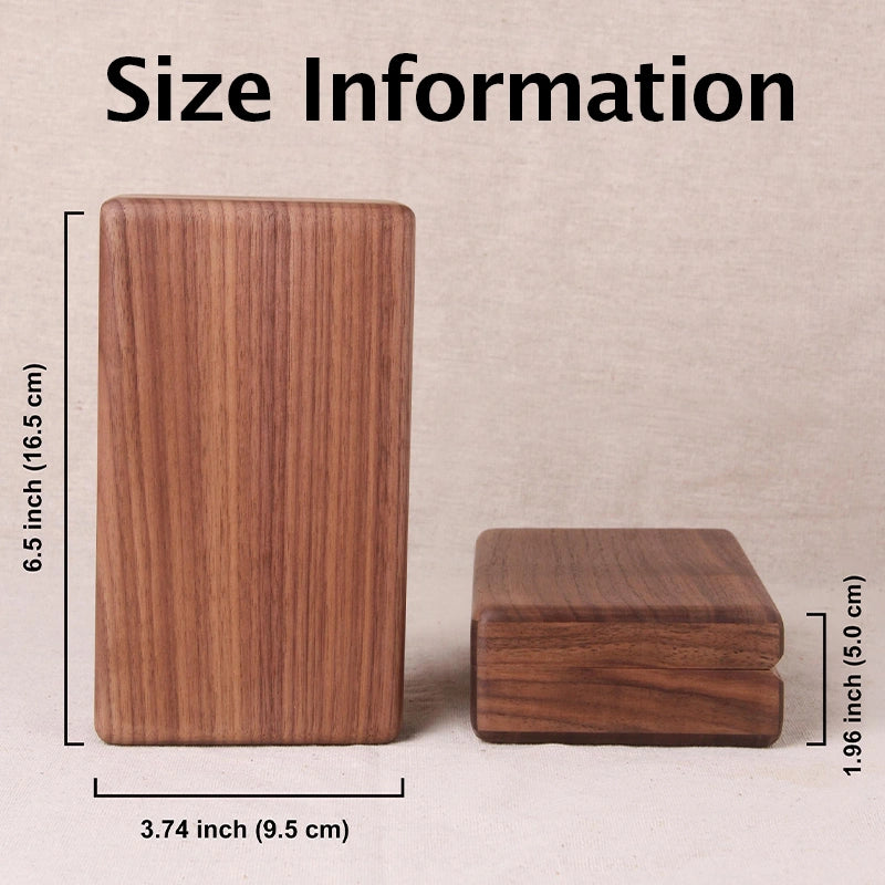 Caixa de joias personalizada em nogueira preta com a flor de nascimento – Presente personalizado para a mãe, madrinhas ou para ela.