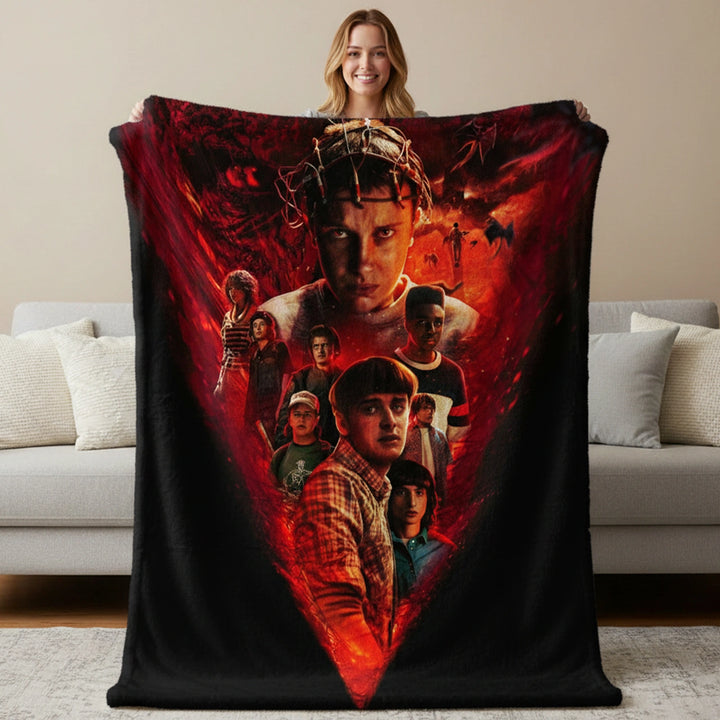 Personalized Photo Blanket – Custom Cozy Fleece Throw with Full-Color Printing