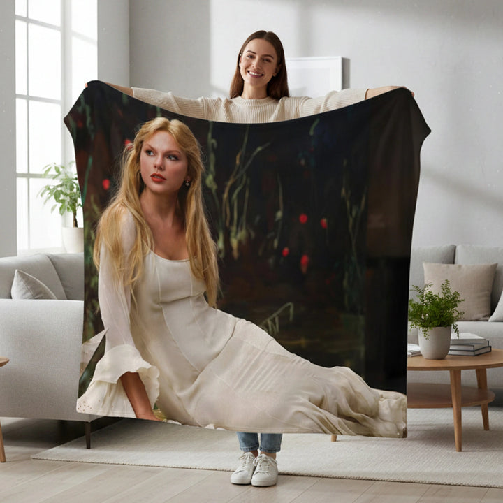 Personalized Photo Blanket – Custom Cozy Fleece Throw with Full-Color Printing