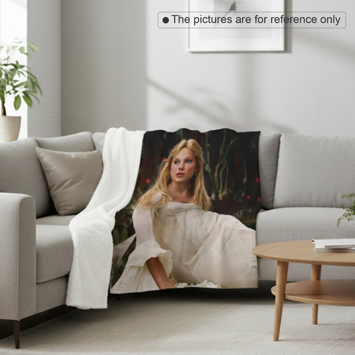 Personalized Photo Blanket – Custom Cozy Fleece Throw with Full-Color Printing