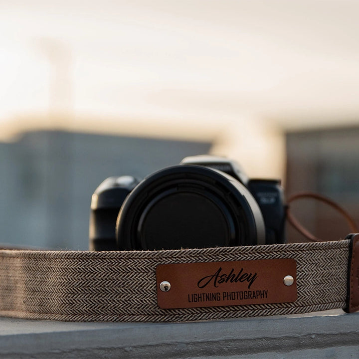 Personalized Camera Strap – Vegan Leather Neck Strap for DSLR & Mirrorless Cameras, Custom Photographer Gift, Travel & Valentine’s Day Gift
