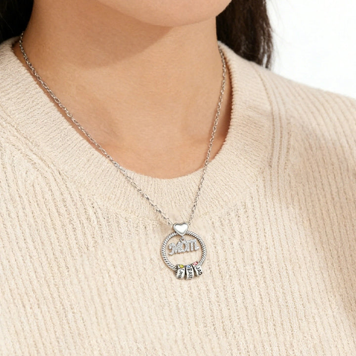 Colar com inicial em formato de bolha personalizada – Pingente com letra personalizada em prata de lei ou ouro 18K