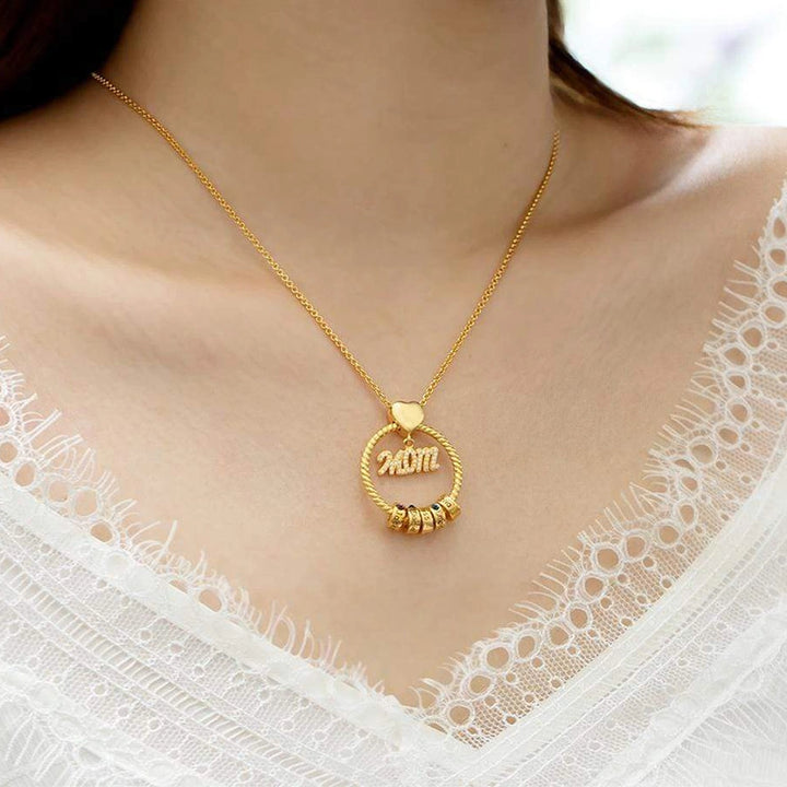 Colar com inicial em formato de bolha personalizada – Pingente com letra personalizada em prata de lei ou ouro 18K