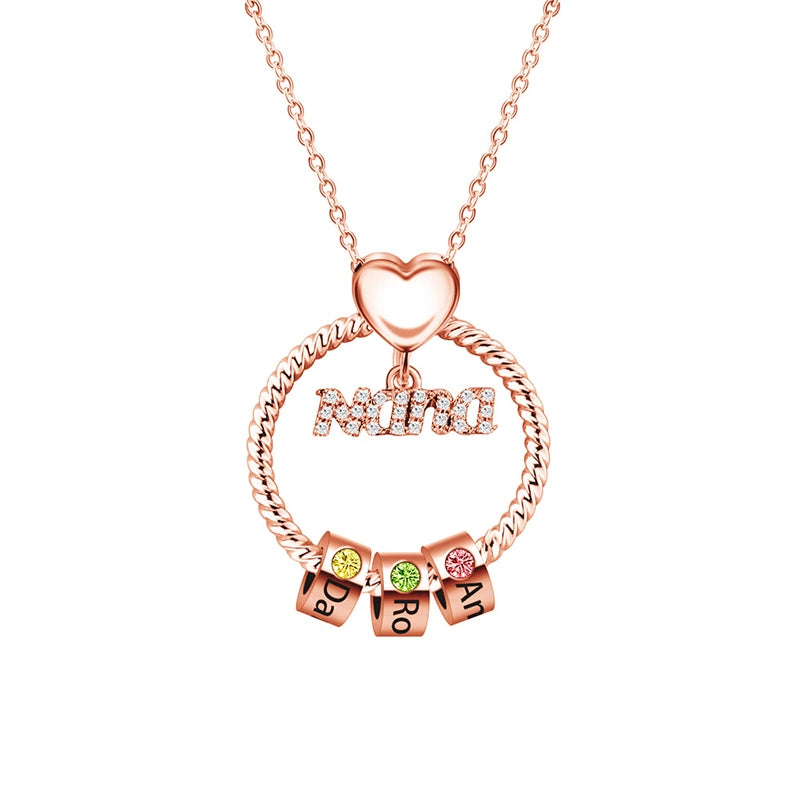 Colar com inicial em formato de bolha personalizada – Pingente com letra personalizada em prata de lei ou ouro 18K