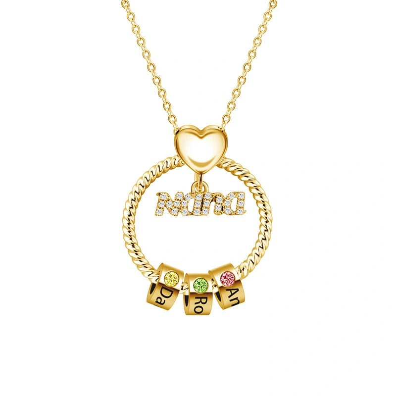 Colar com inicial em formato de bolha personalizada – Pingente com letra personalizada em prata de lei ou ouro 18K
