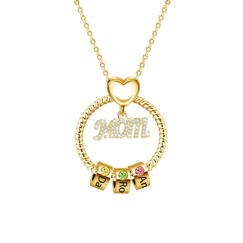Colar com inicial em formato de bolha personalizada – Pingente com letra personalizada em prata de lei ou ouro 18K