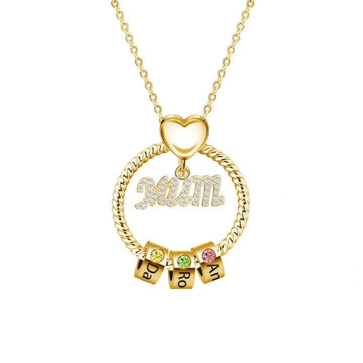 Colar com inicial em formato de bolha personalizada – Pingente com letra personalizada em prata de lei ou ouro 18K