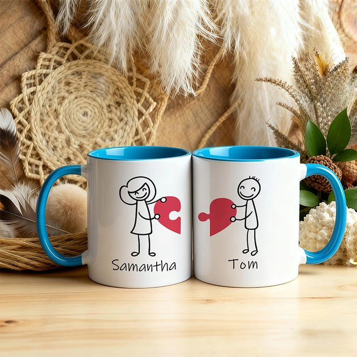 Personalized Couple Coffee Mugs – Custom Romantic Gift for Him or Her