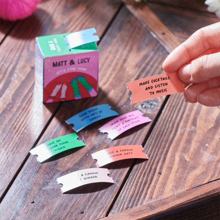 Personalized Couples Date Night Dispenser – 20 At-Home Romantic Date Ideas Gift