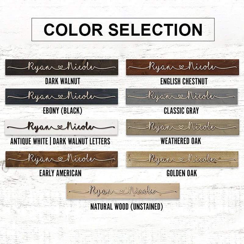 Personalized Couples Name Pallet Sign – Custom Wood Name Sign for Valentines, Anniversary, Wedding, Boyfriend & Girlfriend Gift