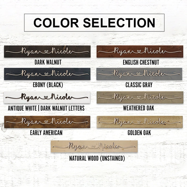 Personalized Couples Name Pallet Sign – Custom Wood Name Sign for Valentines, Anniversary, Wedding, Boyfriend & Girlfriend Gift