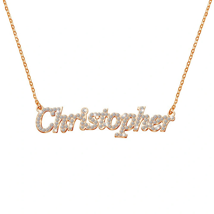 Personalized Diamond Name Necklace for Mom – Custom Shiny Script Name Necklace | Mother’s Day Gift for Her