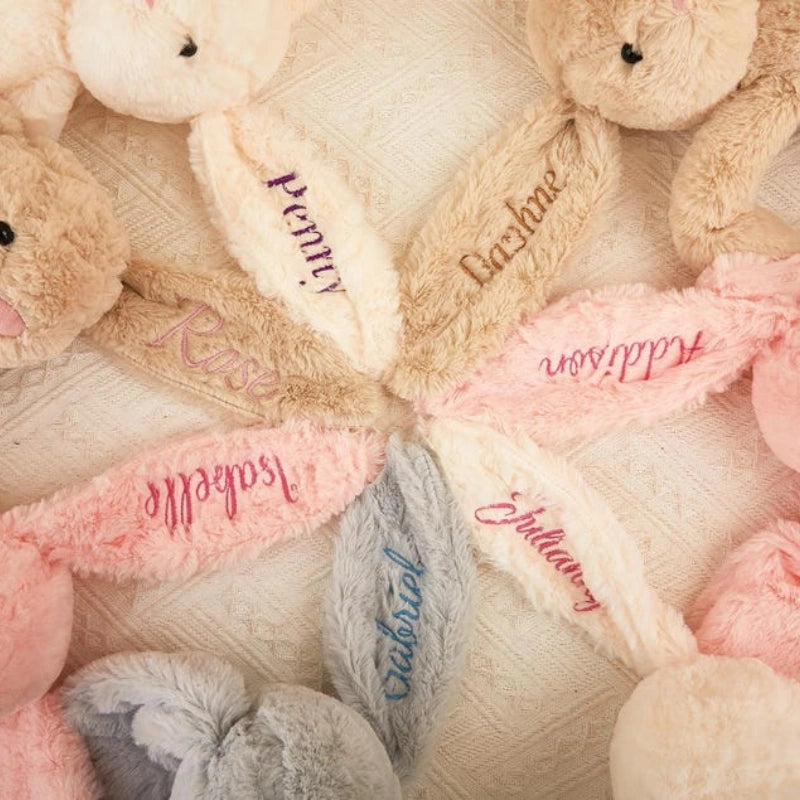 Personalized Bunny – Custom Name Plush Bunny Gift for Kids