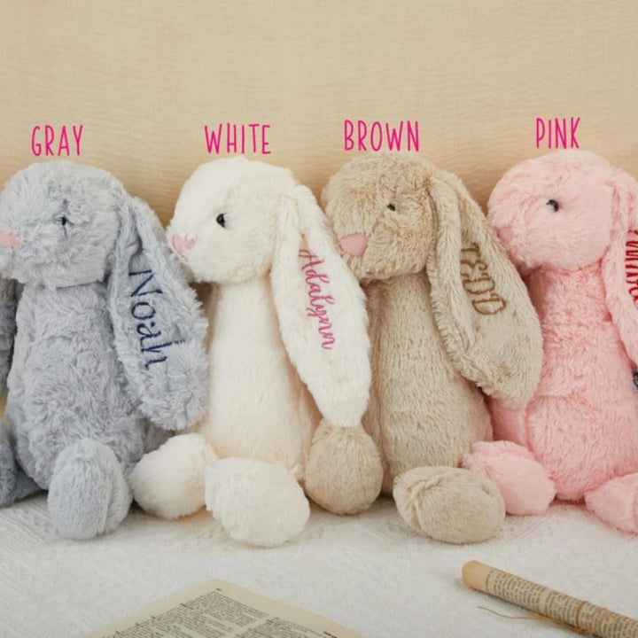 Personalized Bunny – Custom Name Plush Bunny Gift for Kids
