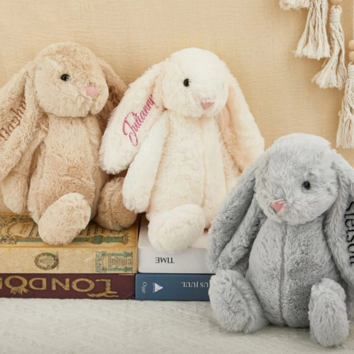 Personalized Bunny – Custom Name Plush Bunny Gift for Kids