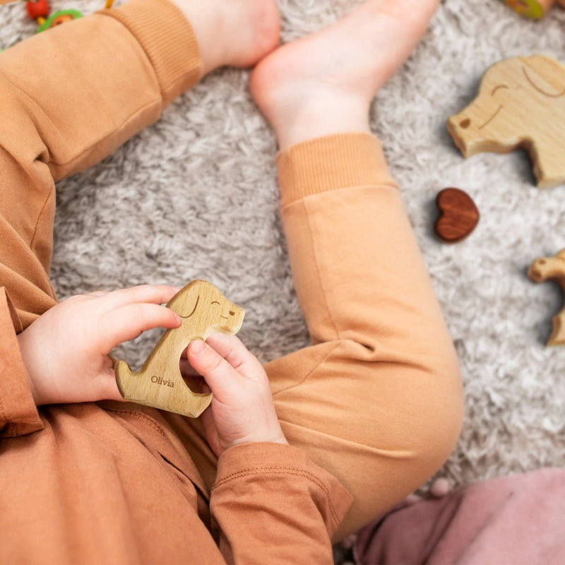 Personalized Family Dogs Puzzle – Custom Wooden Name Puzzle for Families