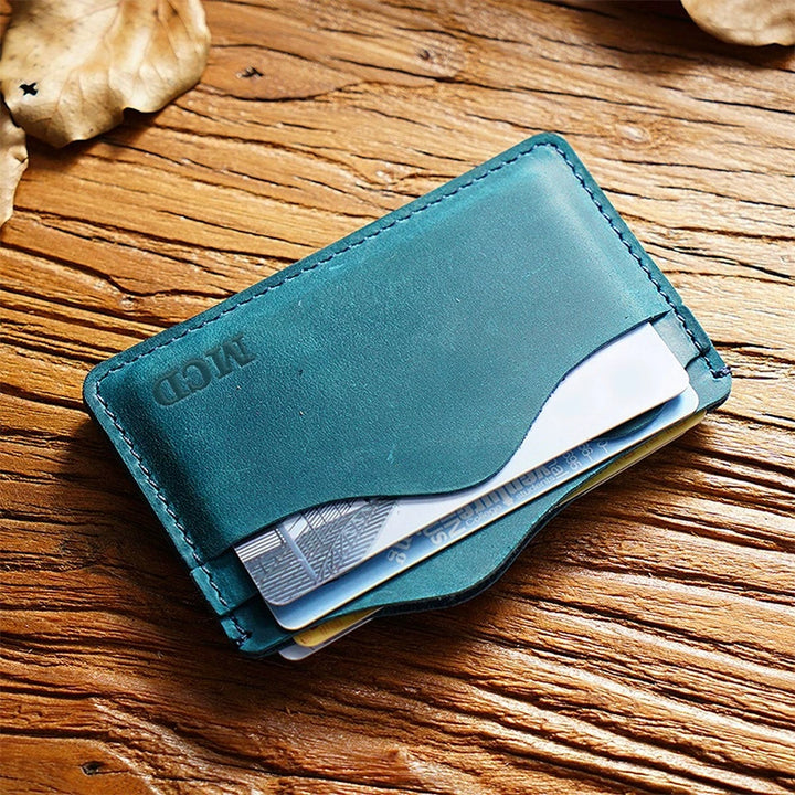 Personalized Full-Grain Leather Passport Wallet – Handmade Travel Passport Holder, Custom Engraved Passport Case