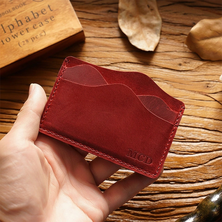 Personalized Full-Grain Leather Passport Wallet – Handmade Travel Passport Holder, Custom Engraved Passport Case