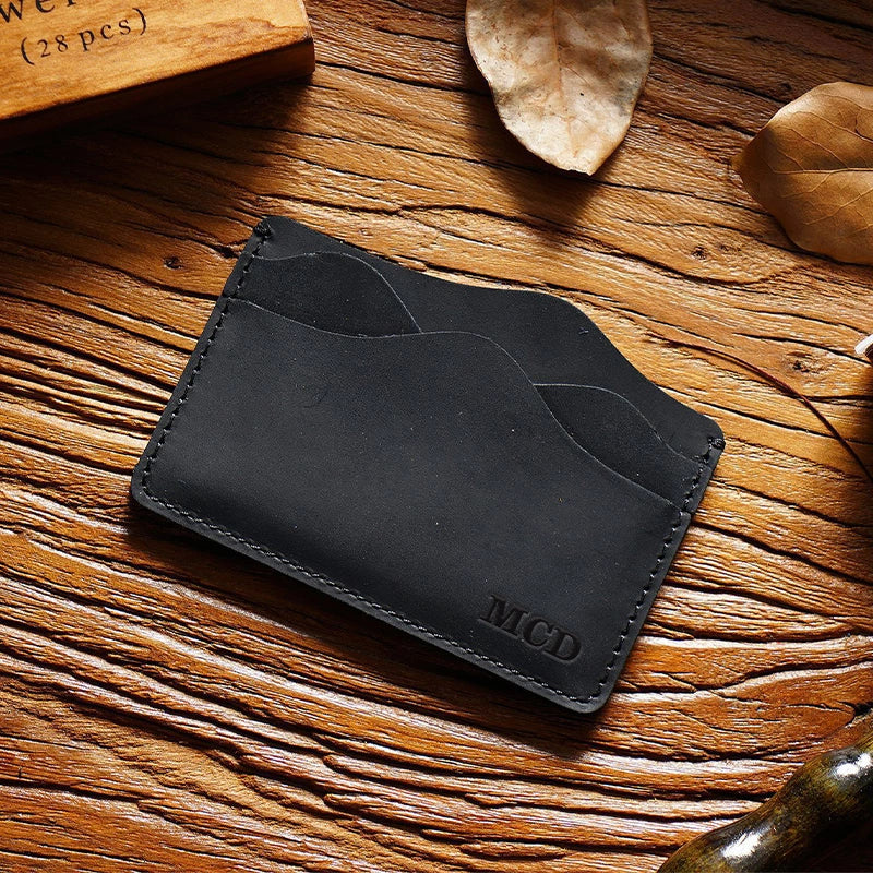 Personalized Full-Grain Leather Passport Wallet – Handmade Travel Passport Holder, Custom Engraved Passport Case