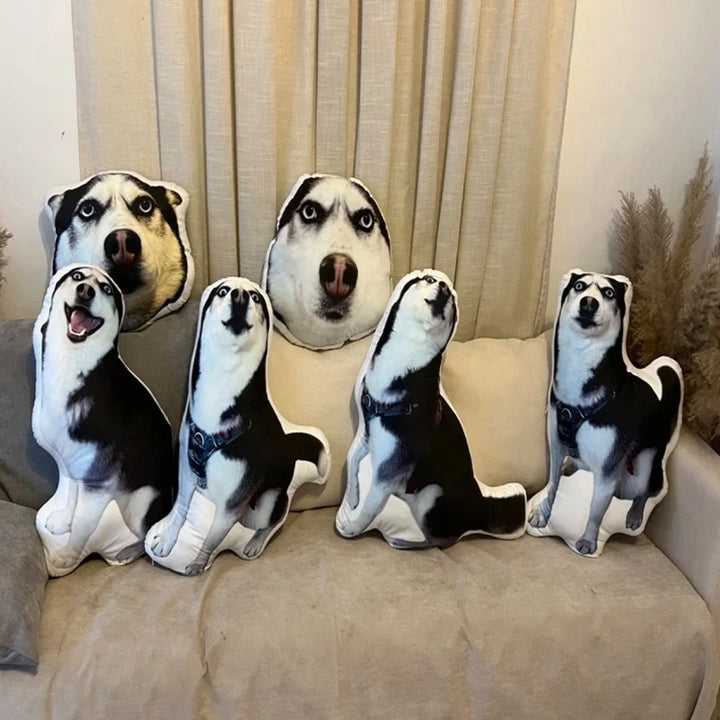 Personalized Funny Pet Photo Cushion Doll – Custom Ugly Cute Plush Pillow, Custom Pet Face Body Pillow Gift