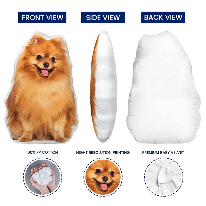 Personalized Funny Pet Photo Cushion Doll